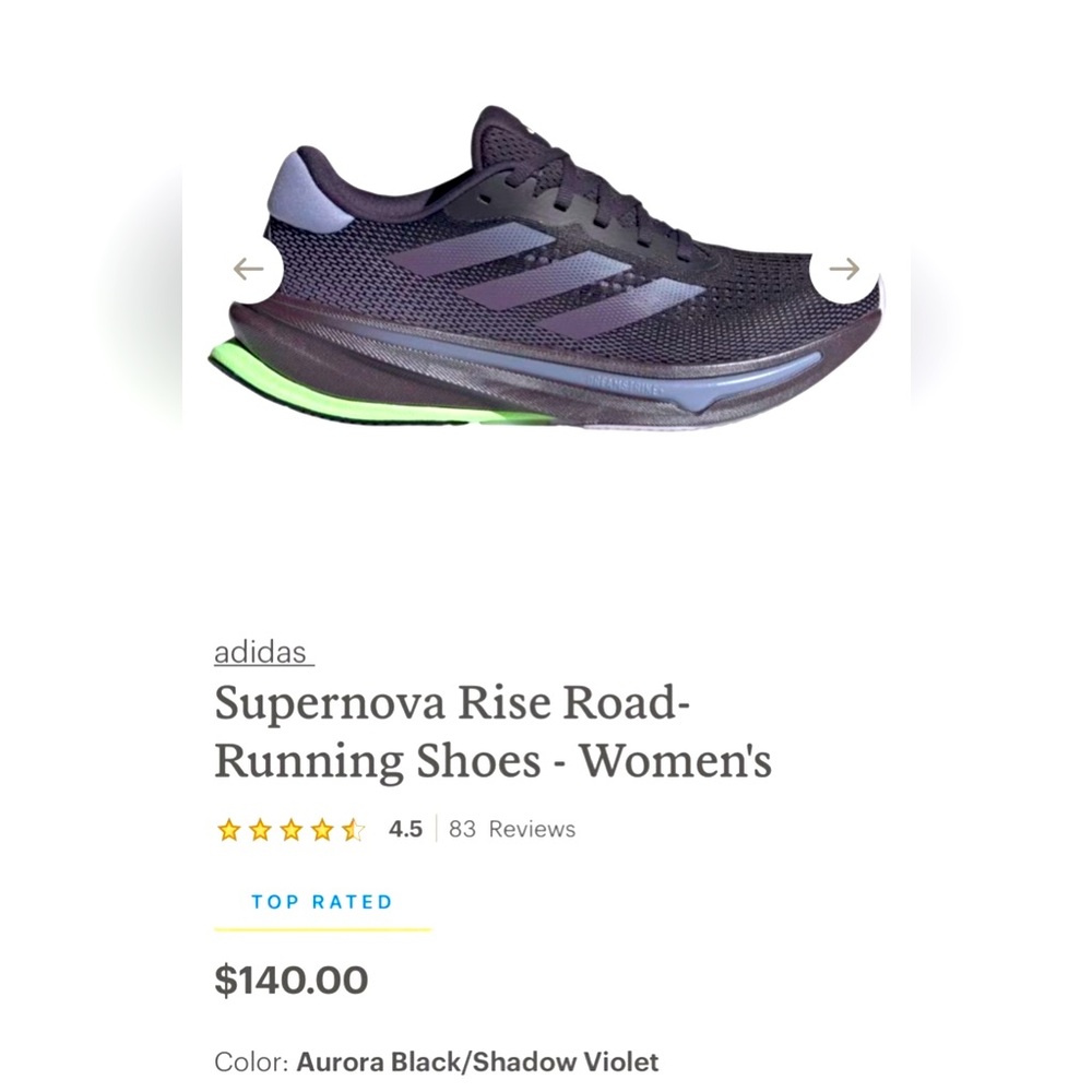 ~Offers Welcome~Women’s 9.5 Adidas Supernova Athletic Shoes W/Cushioned Midsole